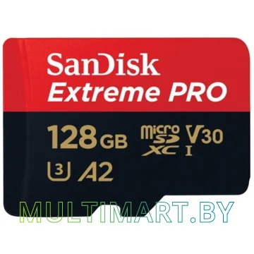 Карта памяти SanDisk Extreme PRO SDSQXCY-128G-GN6MA microSDXC 128GB (с адаптером)